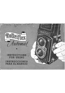 Rollei Rolleiflex Automat manual. Camera Instructions.